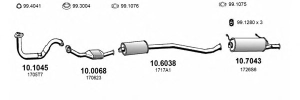 ASSO ART3260 Exhaust System